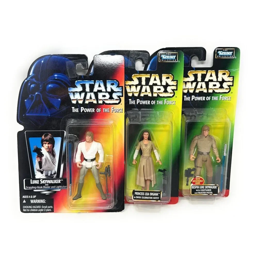 Kenner Star Wars Power Of The Force Action Figures Green Card 1996-1997 Lot of 3